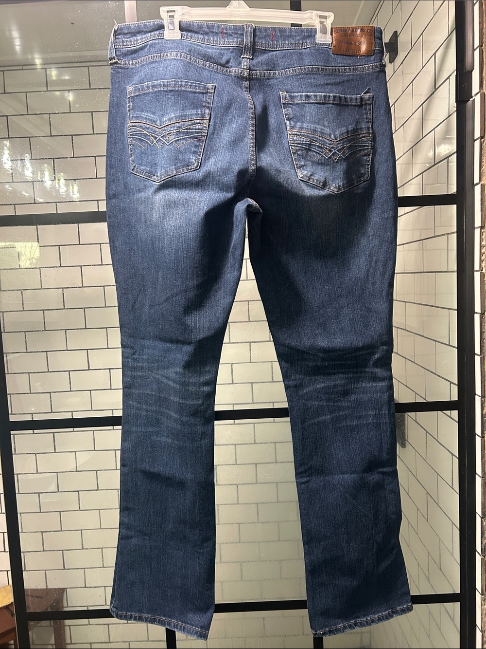 Seven7 Men's Straight Jeans in Dark Blue Denim